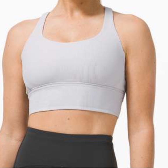Lululemon 🍋 Energy Longline Bra Ribbed Luxtreme Size 6 - Picture 2 of 12